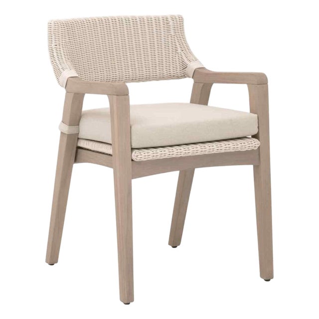 Lucia Olefin Fabric Outdoor Dining Chair by Essentials for Living For Sale