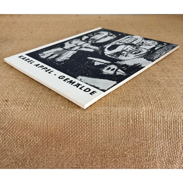 A striking 1965 exhibition catalogue "Karel Appel: Gemälde." The exhibition was held at the Städtische Kunstgalerie...