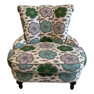 1940s Slipper Chair From Estate of Ann Miller For Sale