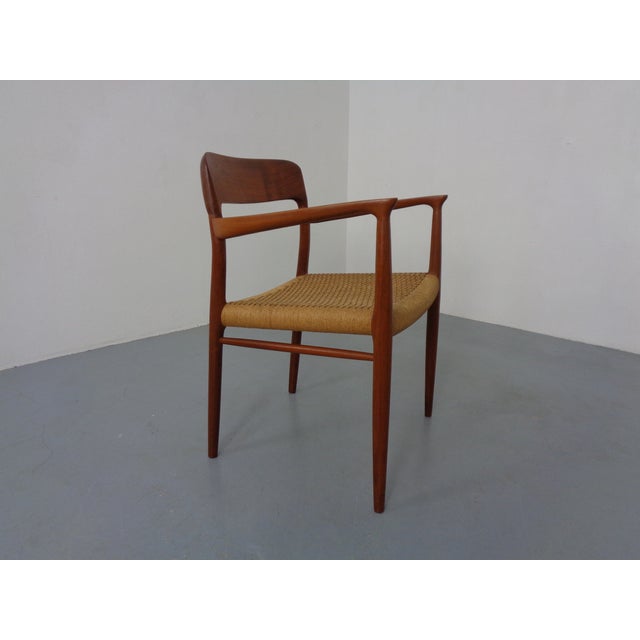 Model 56 Armchair in Teak & Papercord by Niels Otto Møller for J.L. Møllers, Denmark, 1950s For Sale - Image 6 of 18