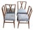 1950s Attributed to Tommi Parzinger for Charak Modern X-Back Mahogany Dining Chairs, Set of 6 For Sale