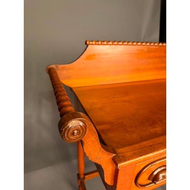 American Victorian Poplar Wash Stand With Drawer & Towel Bars, Circa 1880 For Sale - Image 11 of 15