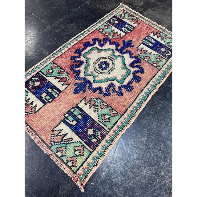 Early 21st Century Turkish Yastik Rug 1'6" x 2'8" For Sale - Image 5 of 5