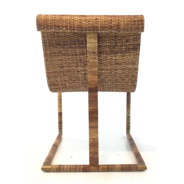 Mid-Century Modern Style Henredon Cane Chair For Sale In Atlanta - Image 6 of 7