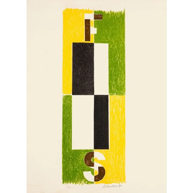 Composition - Original Lithograph by Pavel Mansouroff - 1970s 1970 ca. For Sale