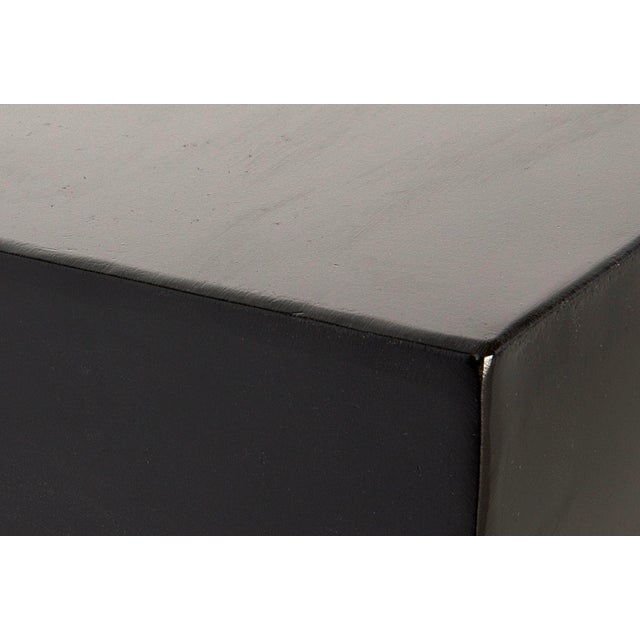 Noir NOIR T-Shaped Console Table, Black Metal For Sale - Image 4 of 6