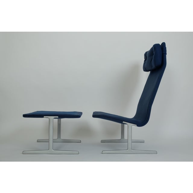 Dieter Rams Vintage Lounge Chair and Ottoman by Dieter Rams for Vitsoe, 1970s, Set of 2 For Sale - Image 4 of 18