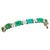 12 Carat Emerald 2.2 Carat Diamond Flower Tennis Bracelet 14 Karat Yellow Gold For Sale - Image 17 of 18