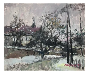 Magdalena Spasowicz, Landscape, Oil on Board, 1998