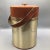 Mid-Century Modern Georges Briard Ice Bucket Egyptian Motif Insulated Brown Swede For Sale - Image 3 of 13
