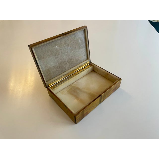 Handmade Tiger's Eye Box, Italy, 1950s For Sale - Image 10 of 11