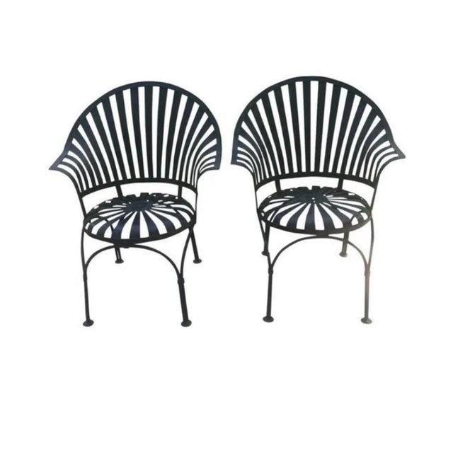 1930s Francois Carre Fanback Dining Chairs a Pair Chairish