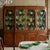 Mid-Century English Regency Style Inlaid Mahogany & Satinwood Bookcase China Cabinet For Sale - Image 4 of 8