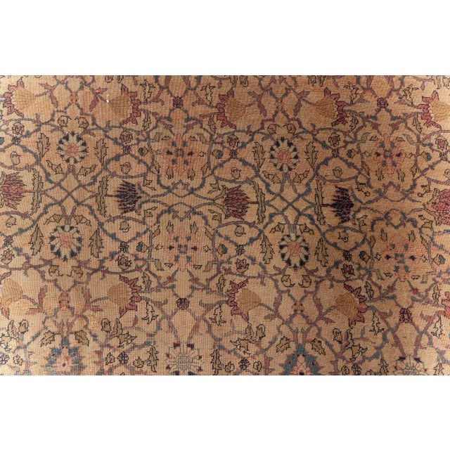 Steeped in the opulence of the late Ottoman period, this antique Turkish Sivas rug from the early 20th century exemplifies...