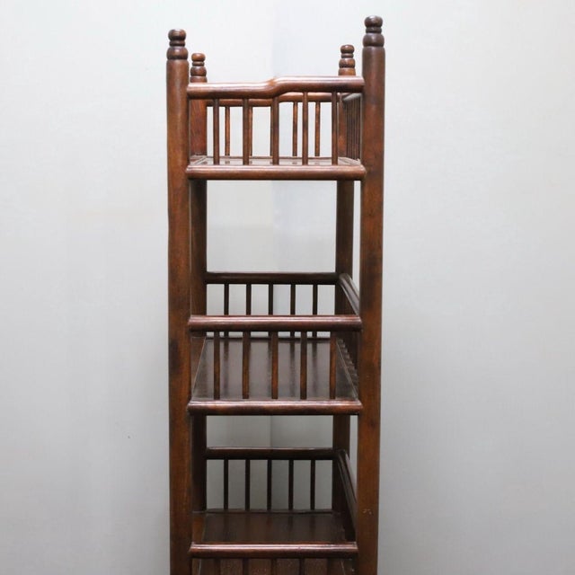 Vintage Rosewood Display Cabinet With Mother-of-Pearl Inlay For Sale In Los Angeles - Image 6 of 10