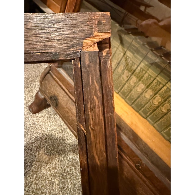 Antique Library Bookcase Lundstrom Chippendale Leaded Glass 3-Tier Sectional Barrister Bookcase - Quarter-Sawn Oak For Sale - Image 17 of 17