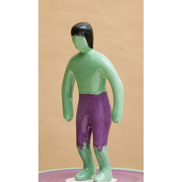 Subbuteo Ornament Sculpture in Double-Mold Ceramic from Artigianato Italiano For Sale - Image 3 of 4