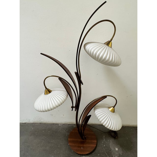 Brown Mid Century Modern Reflecting Iconic Aesthetics Floor Lamp For Sale - Image 8 of 12
