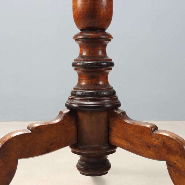 Walnut-Stained Lime Wood Coat Rack, Italy, Late 19th Century For Sale - Image 5 of 7