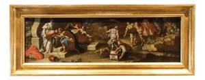 Workshop of Francesco De Mura, Rebecca at the Well, 1770, Oil on Canvas