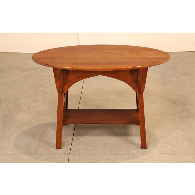Stickley Mission Collection Oak Limbert Library Table For Sale - Image 13 of 18