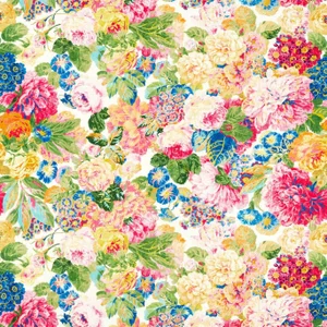 Sanderson Very Rose and Peony Fabric in Multi