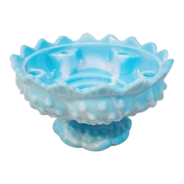 Vintage 1990s Fenton Hobnail Candle Bowl Chairish