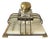 Art Deco Inkstand in Onyx, Crystal and Gilded Metal, 1920s For Sale