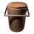 Vintage Georges Briard Cork Lid Ice Bucket With Metal Handle – Oversized Mid-Century Barware Icon For Sale