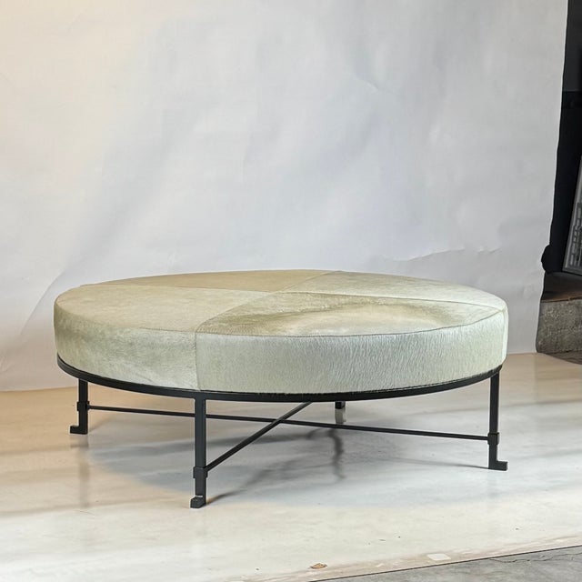 DESIGN FRERES 'Diagramme' Ottoman by Design Frères For Sale - Image 4 of 10