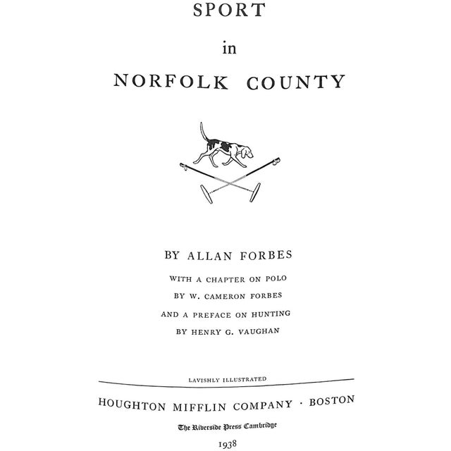 FORBES, Allan [274] pp. Houghton Mifflin Company 1938 This limited edition consists of six hundred and sixty-five...