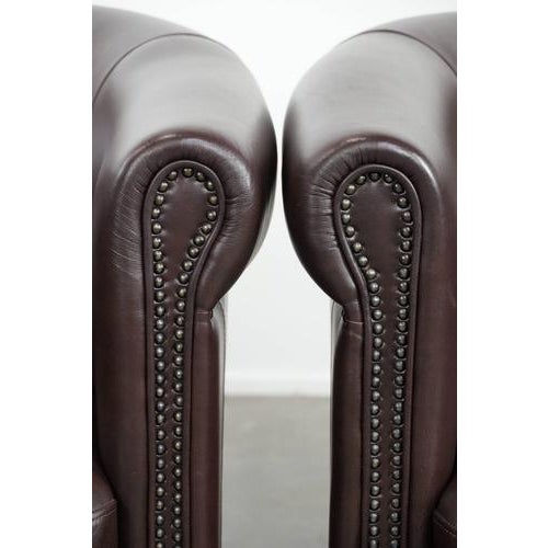 Club Chairs in Cowhide Leaher, Set of 2 For Sale - Image 11 of 16