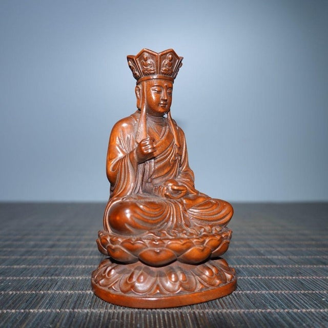 Ksitigarbha is revered in Buddhism as the compassionate guardian of beings in the underworld, known for his vow to save...