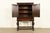 1920s Berkey & Gay Antique English Jacobean Carved Walnut and Burl Wood Bar Cabinet, Circa 1920s For Sale - Image 5 of 16