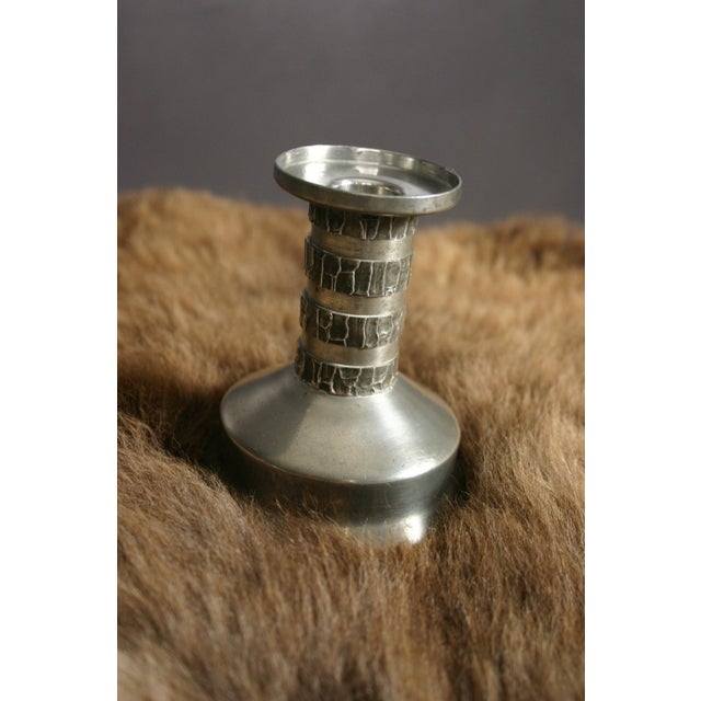 1960s Vintage Danish Pewter Candleholder from Jyde Kunst, 1960s For Sale - Image 5 of 16