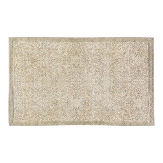 Vintage Turkish Anatolian Hand Knotted Wool Rug, 4'3''x7' For Sale