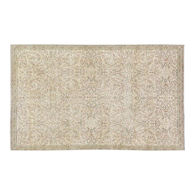 Vintage Turkish Anatolian Hand Knotted Wool Rug, 4'3''x7' For Sale