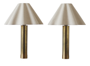 Scandinavian Brass Table Lamp, 1960s, Set of 2