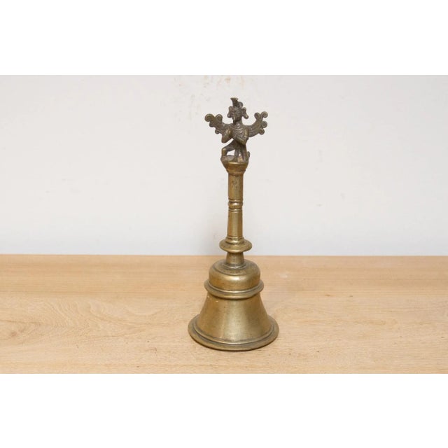 Indian Tall Antique Indian Garuda Bronze Bell For Sale - Image 3 of 7