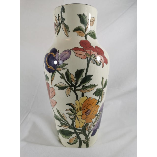 Ceramic Large Ceramic Vase from Gien For Sale - Image 7 of 13