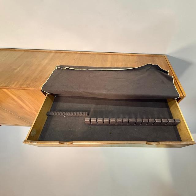 Vintage Baker Furniture Mid-Century Modern Walnut Credenza / Media Console For Sale - Image 9 of 13