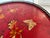 Antique Chinoiserie Red Lacquer Tray-Top Table I Ornate Cast Iron Base Coffee/Tea Table I Vintage English/French Accent Round Table I Circa 1880-1910 For Sale - Image 4 of 12
