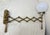 Antique Expandable Extendable Brass Industrial Electric Wall Sconce Fixture Lamp For Sale - Image 10 of 12