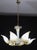 Exceptional Vintage 6-Light Gold Murano Glass Chandelier For Sale - Image 4 of 15