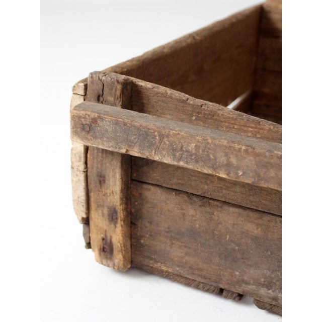 Antique Wood Farm Crate For Sale - Image 15 of 18