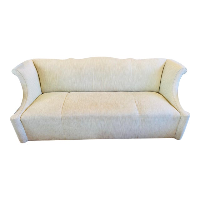 Upholstered Rolled Arm Sofa For Sale