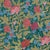Art Deco Floral Bouquet Wallpaper by Paule Marrot in Dark Green For Sale - Image 3 of 3