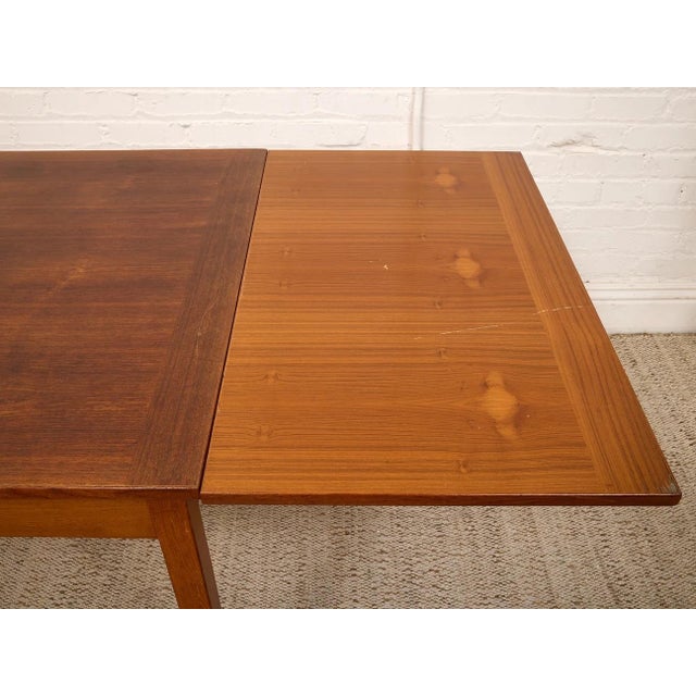 Mid 20th Century Danish Modern Teak Dining Table For Sale - Image 4 of 11