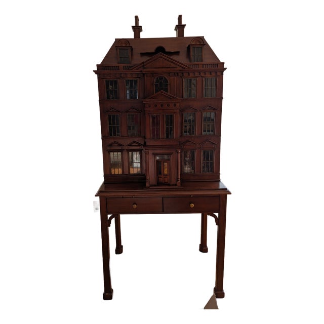 1990s Maitland-Smith Dollhouse Bar Cabinet For Sale
