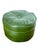 Plastic Vintage 1960s Midcentury Green Vinyl Foot Stool For Sale - Image 7 of 10